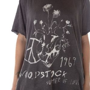Magnolia pearl woodstock 1969 summer of love t ozzy t-shirt top tee 525